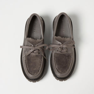 レースアップモカシン フラット45↑