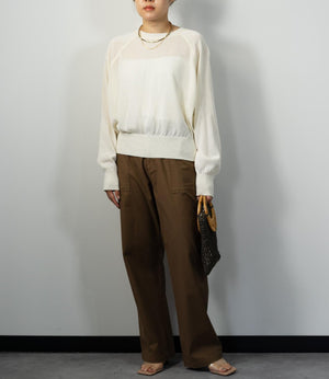 2wayコットンカーディガン