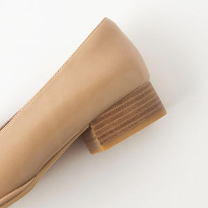 キルトリボン スリッポン シューズ / ローファー（3cmヒール）-撥水-