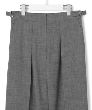 ウール2WAYストレッチ ワイドパンツ