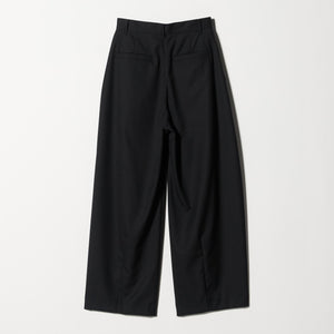 毛ポリエステル カーブパンツ ウォッシャブル