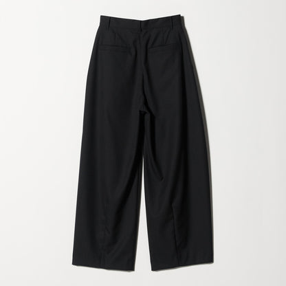 毛ポリエステル カーブパンツ ウォッシャブル