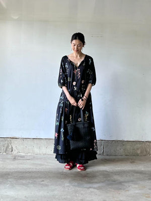 植物画ワンピース