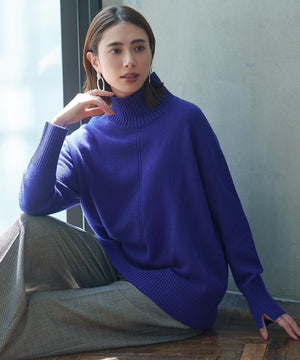 ソフトカシミヤミックス ハイネックニット