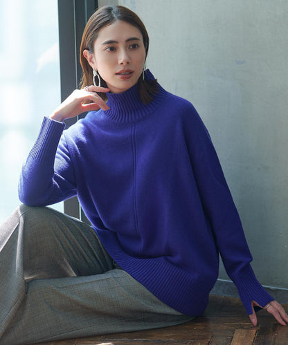 ソフトカシミヤミックス ハイネックニット