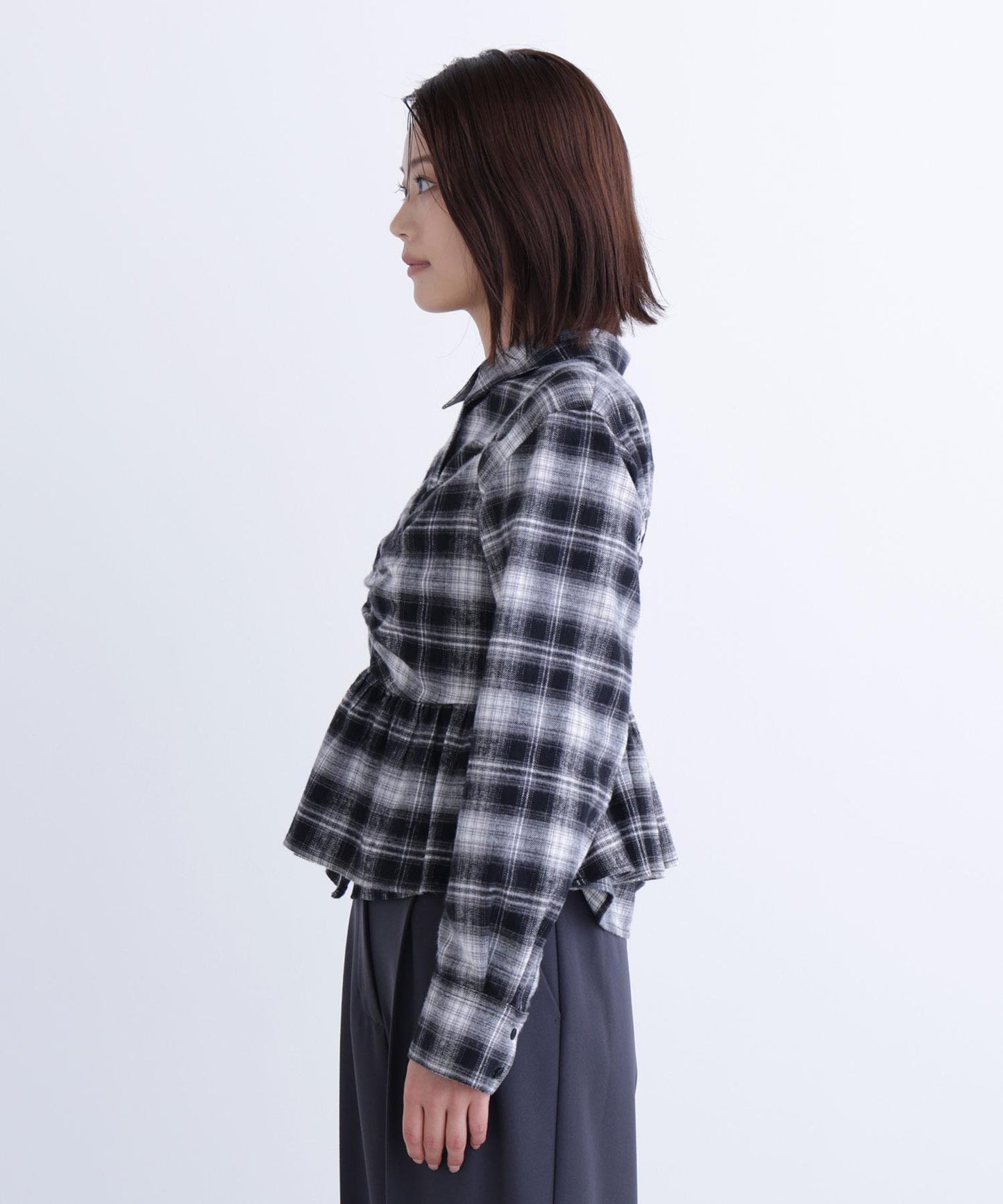 ビスチェセットチェックシャツ