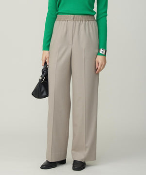 ウォッシャブルライトウール ストレートパンツ