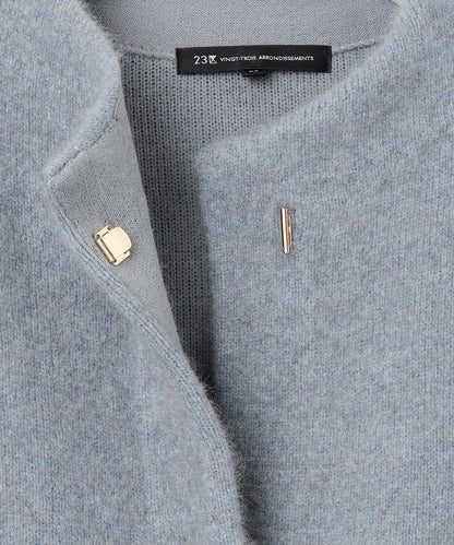 ラクーンブレンドダブルフェイス ニット アウター