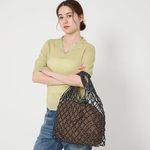 パラコード ネット ショルダーバッグ/かごバッグ