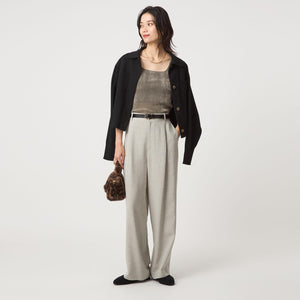 シアー フロッキー タンクトップ