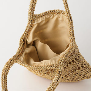 メタリックコード ミニ トートバッグ