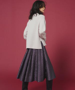 ウールカシミヤミックス ロールネック ニット