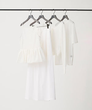 トリコットシフォン ハーフスリーブカットソー