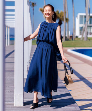 ヴィンテージシアー ギャザーワイドパンツ