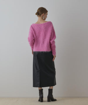 フェイクレザータイトスカート