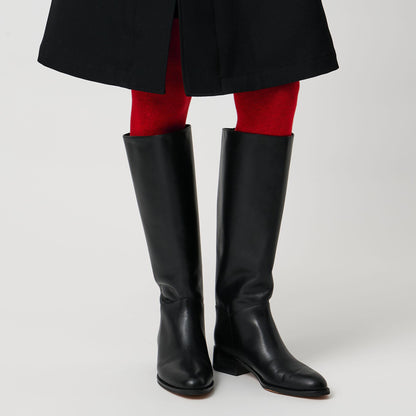 バックジップ ロングブーツ