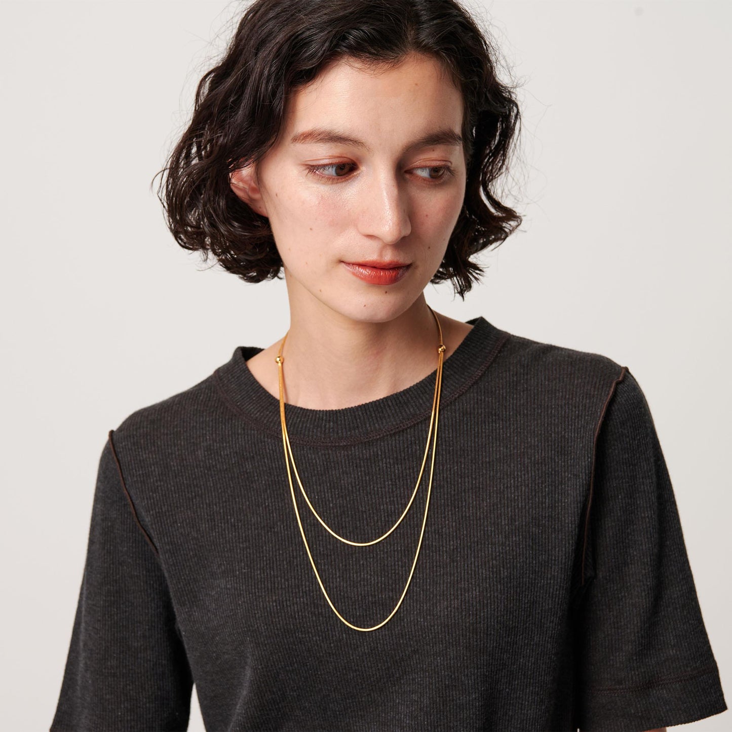 メタルボール スライダーネックレス