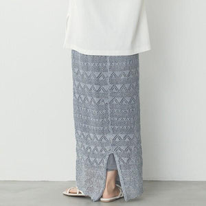 透かし編みAラインスカート