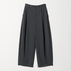 毛ポリエステル カーブパンツ ウォッシャブル