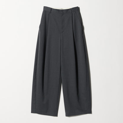 毛ポリエステル カーブパンツ ウォッシャブル