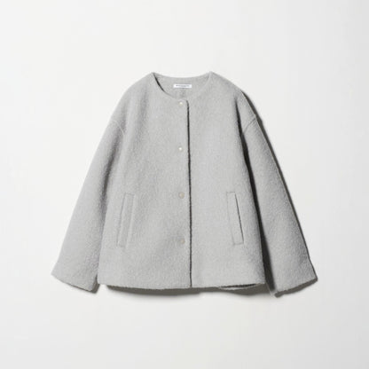 ブークレ ノーカラーブルゾン