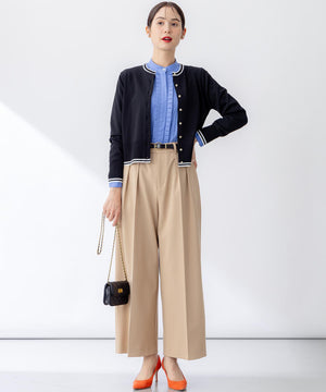 ドライタッチツイル ワイドパンツ