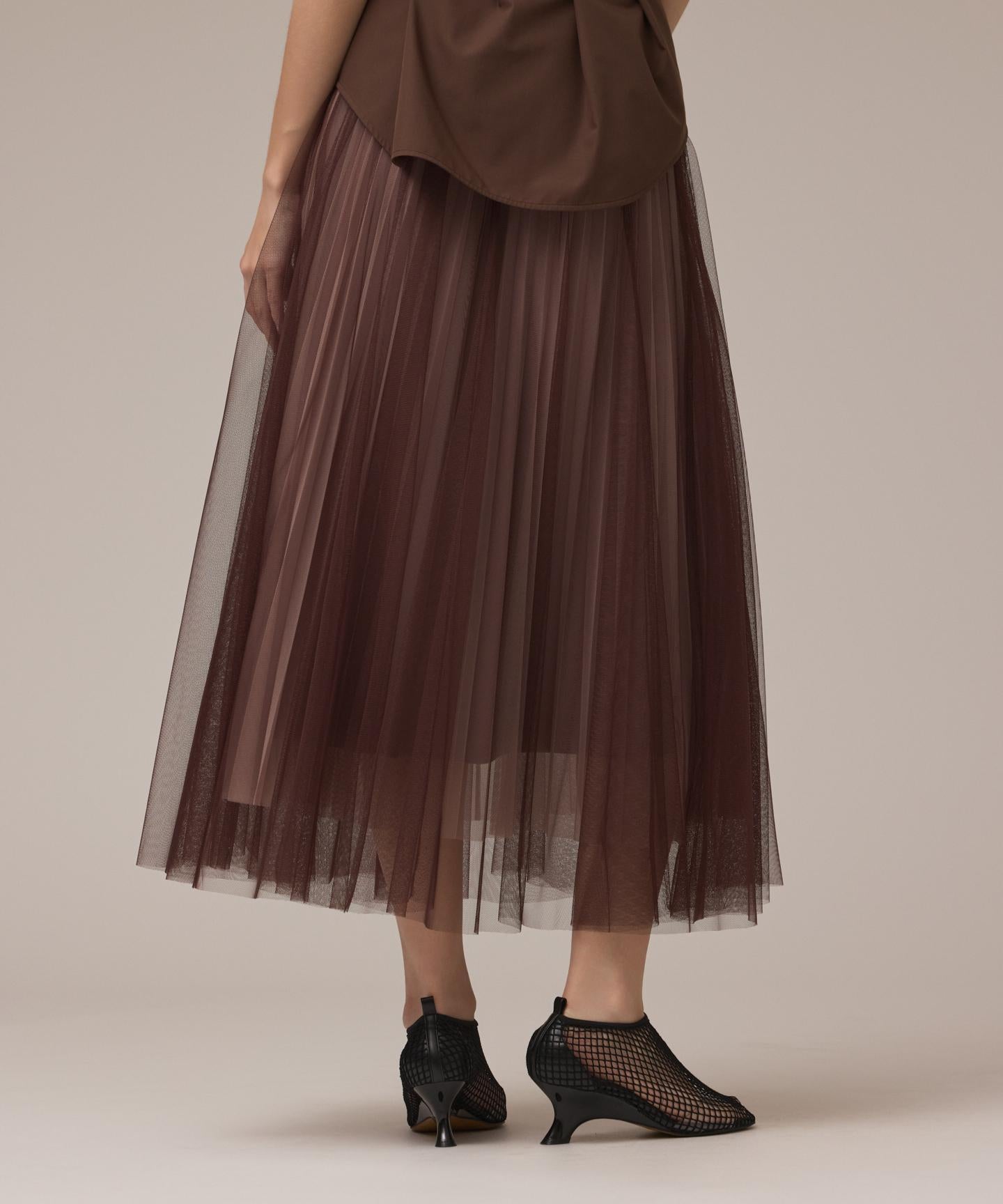 チュールリバーシブルスカート