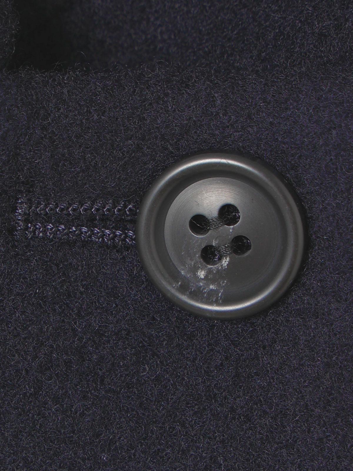 mizuiro ind ウールブレンドスタンドカラーコート