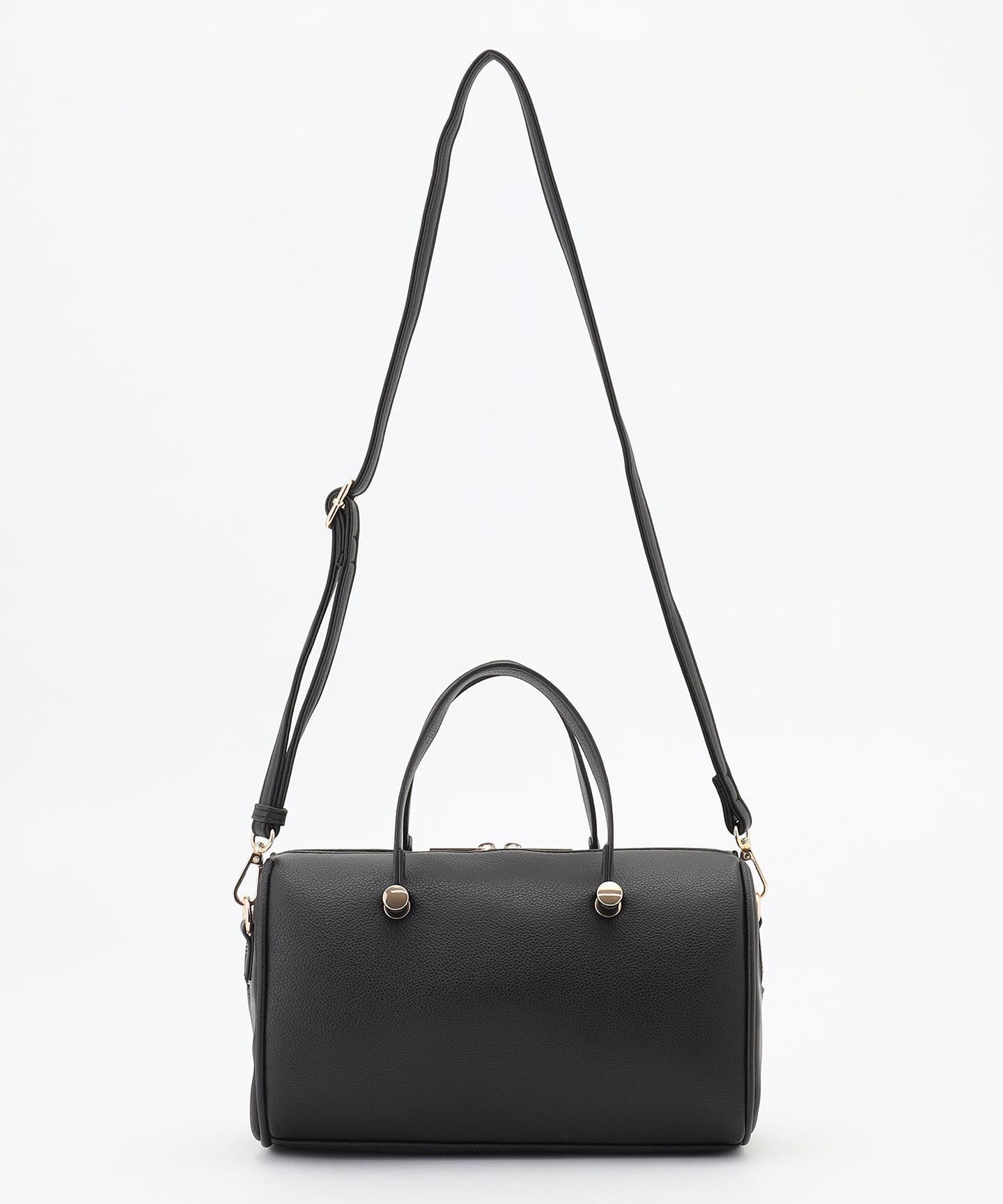 メタルアクセント ボストンバッグ