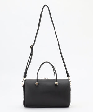 メタルアクセント ボストンバッグ