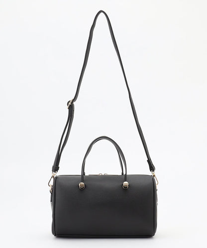 メタルアクセント ボストンバッグ