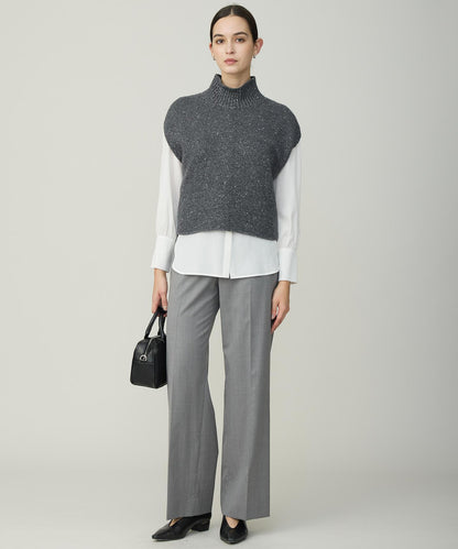 セルロースシルクビエラ ボウタイ付きブラウス