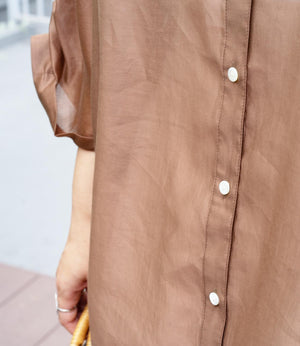 2wayシアーサテンブラウス