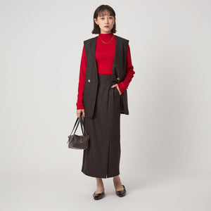 ［size SHORTあり］スラブ サイド スリット タイト スカート