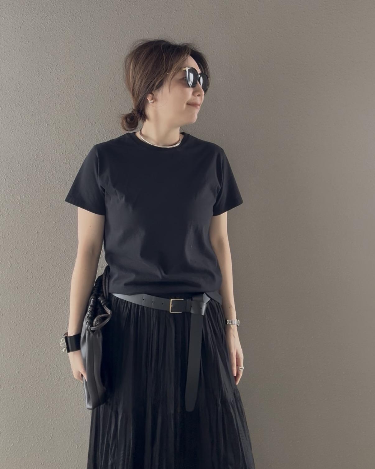 バイオウォッシュクルーネックTシャツ