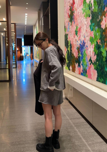 リラックスショートニットアップ