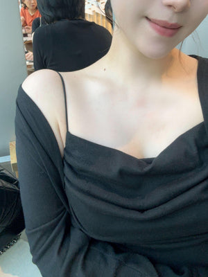 リラックスカットキャミ×カーディガン