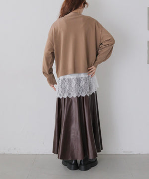 メッセージ刺繍カーディガン