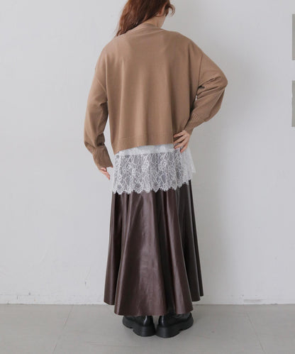 メッセージ刺繍カーディガン