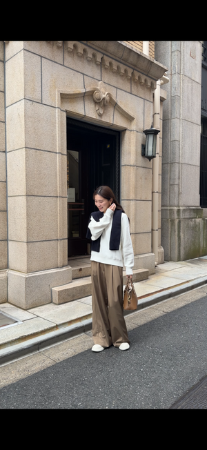 ダブルタックルーズワイドパンツ