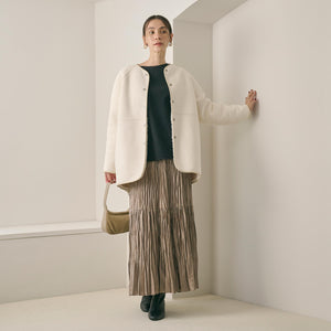 【WEB限定】ボア×フェイクムートン リバーシブルジャケット