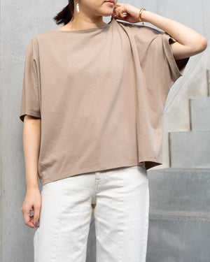 半袖コクーンカットソー