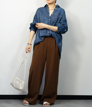 デニムライクシャツ