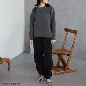 ウール混ガゼットニット