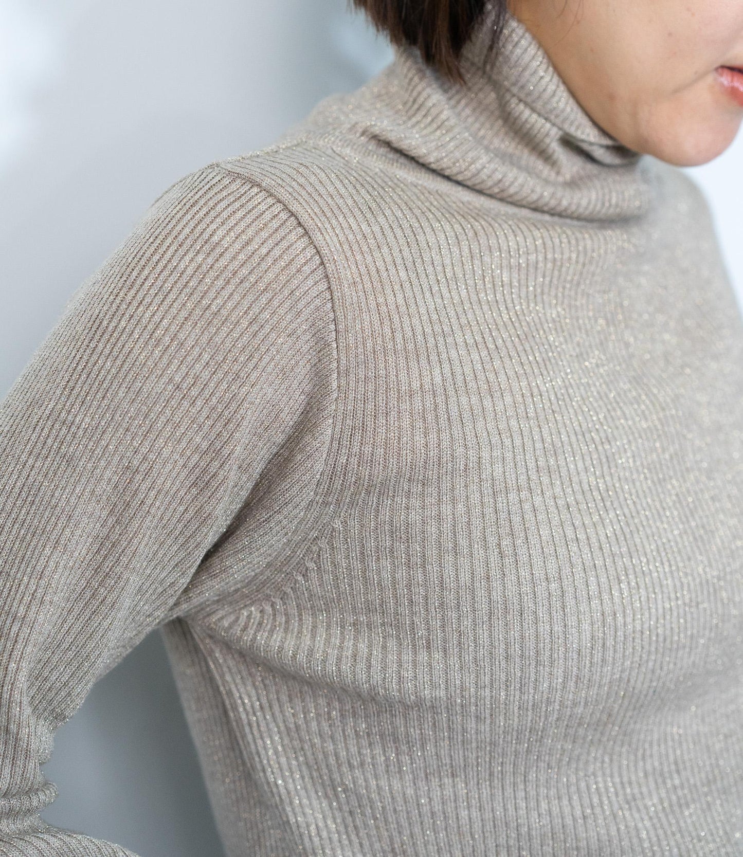 ラメタートルスリムニット