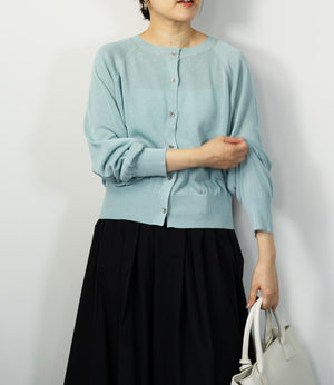 2wayコットンカーディガン