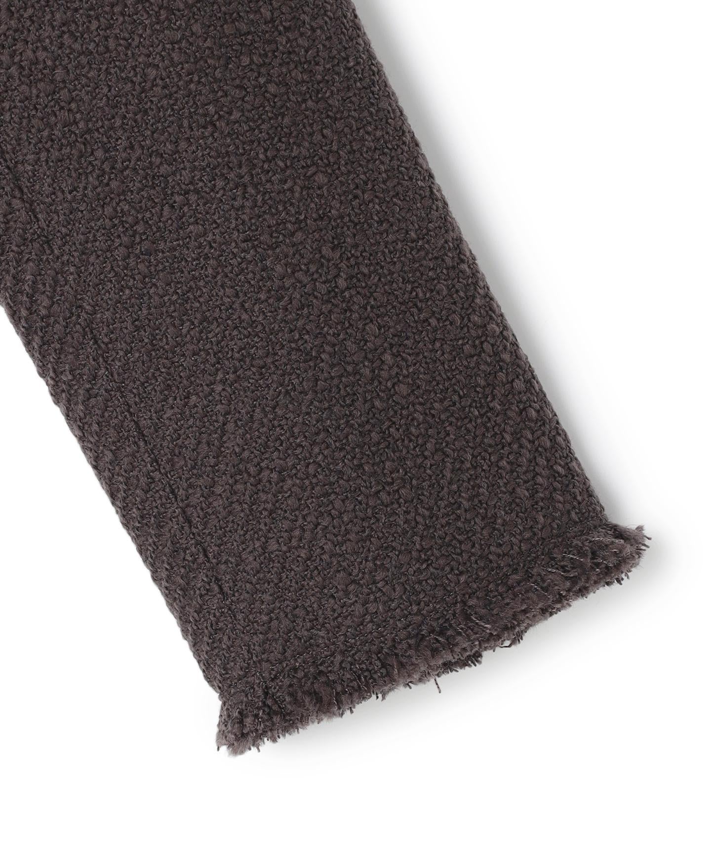 MULLIN / ウールツイードメタルボタンノーカラージャケット