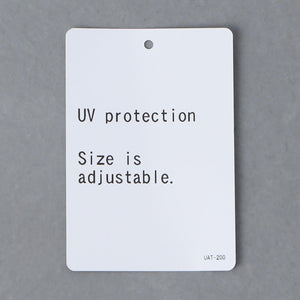 コットン バックリボン キャップ UV