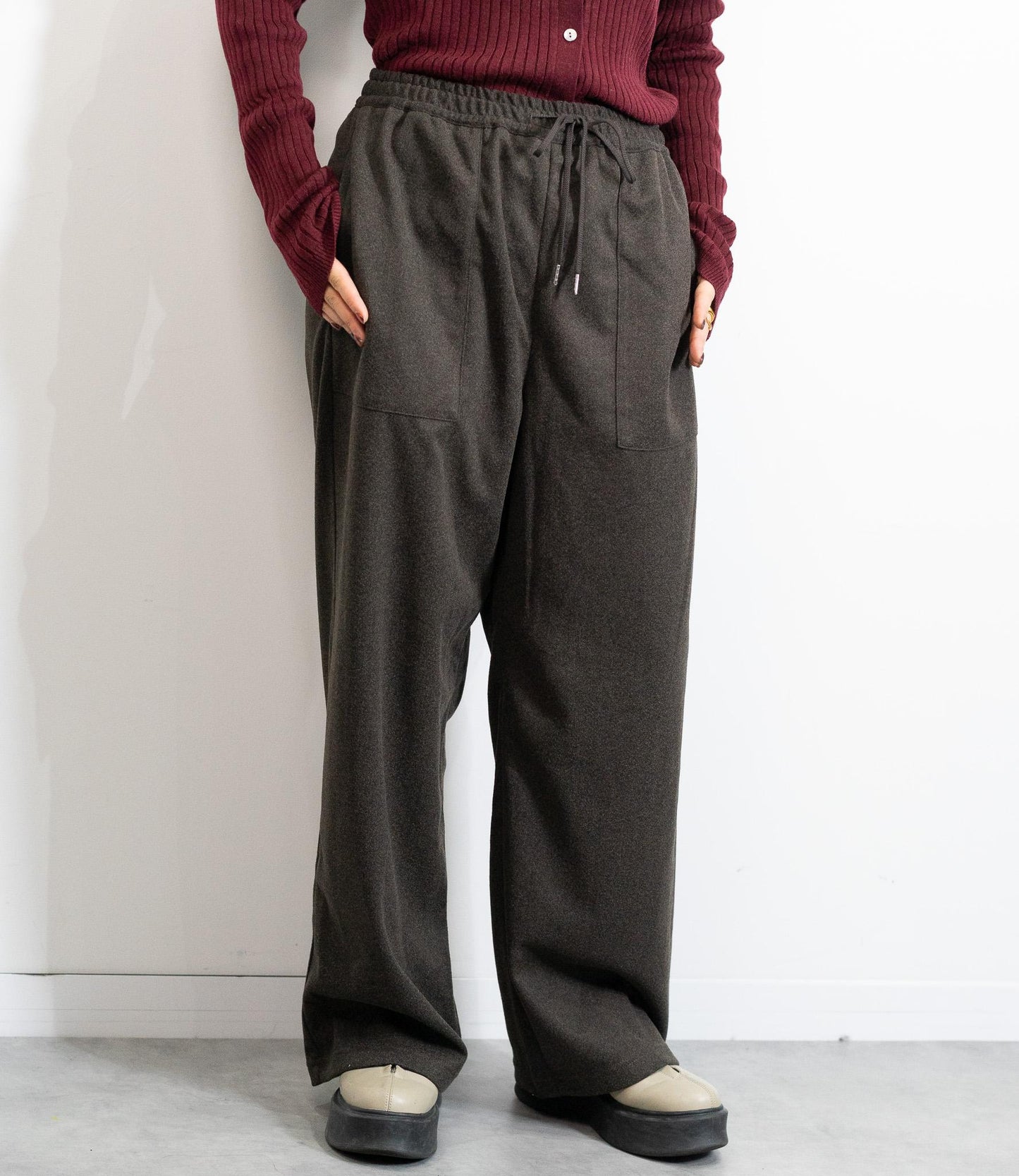 ウールライクあったかパンツ