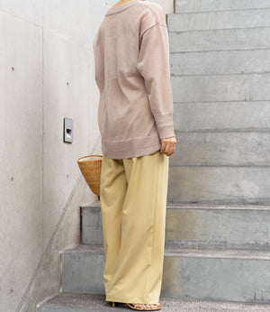 フィルムストライプストレートパンツ